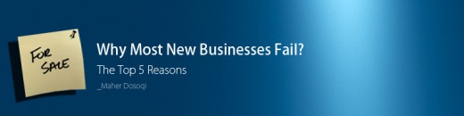 top 5 reasons why new businesses fail